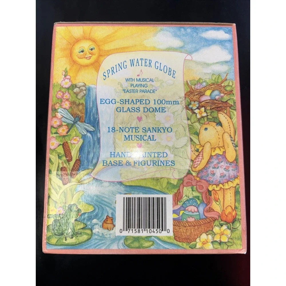 Easter Spring Water Globe Musical 